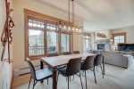 Dining room table with seating for 8